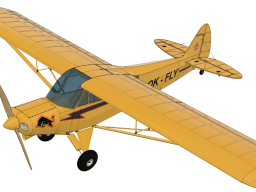 Piper PA-18 Model CAD Snapshots